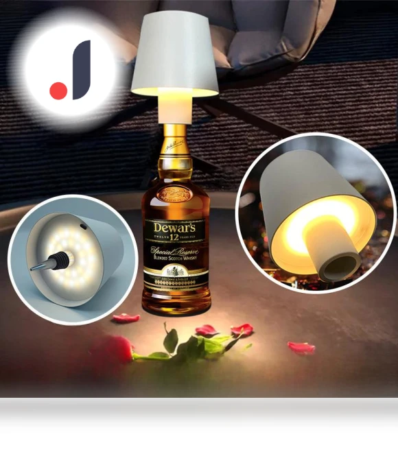 LED Touch RGB Table Lamp in Wine Bottle Design — Creative Lighting Solutions, TrendVibeCN