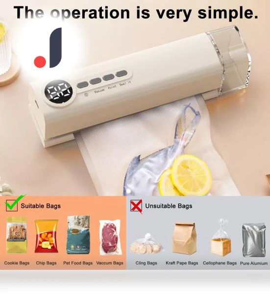 Mini Vacuum Sealer with Digital Display — Vacuum Sealers, Magic Cart