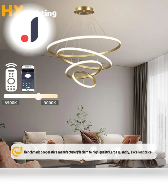 Modern LED Ring Chandelier — Chandeliers, TrendVibeCN