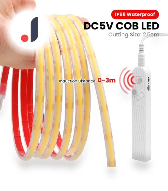 Motion Sensor Dimmerable COB Strip LED Light — LED Strips, JOHO - CarGear