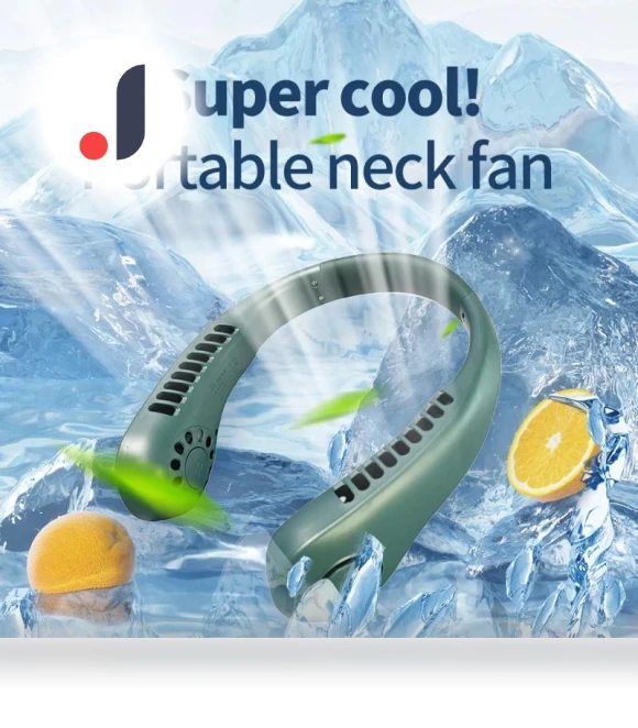 Portable Wireless Neck Hanging Fan — Portable Cooling Solutions, JKUOO