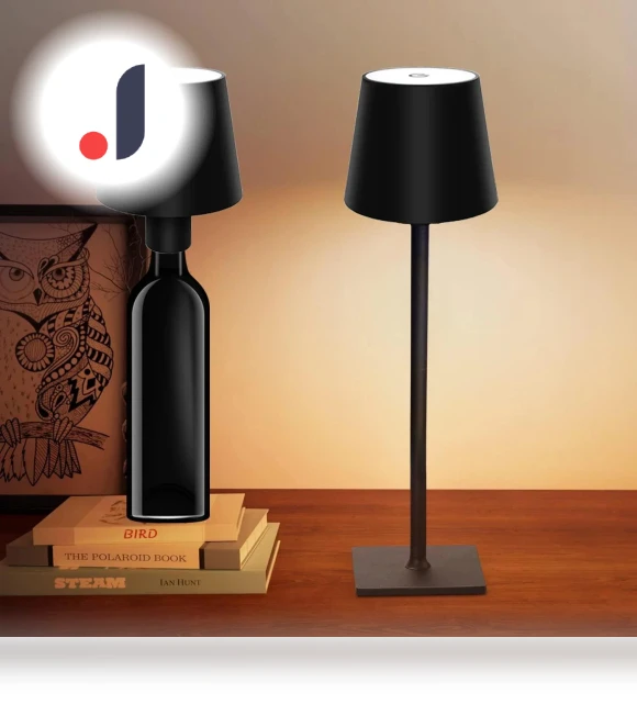 Rechargeable LED Desk Lamp with Touch Sensor — Study & Desk Lighting, JOHO - CarGear