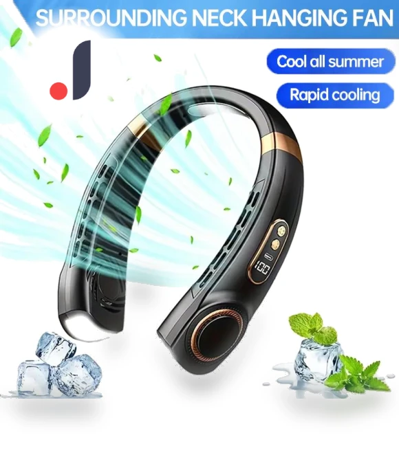 Silent Neck Hanging Fan — Portable Cooling Solutions, JOHO