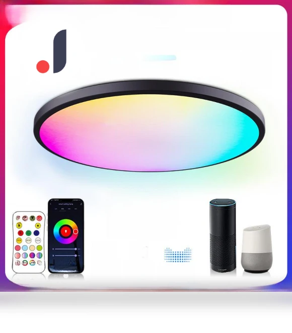 Smart Ceiling Light RGB with Dimming and Color Temperature Adjustment — LED Strips, TrendVibeCN