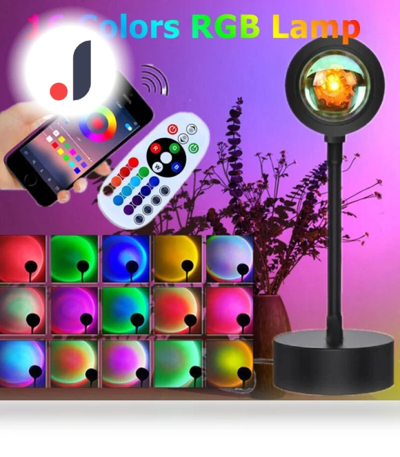 Smart Sunset Lamp Night Light Projector — Night Lights, JOHO - CarGear
