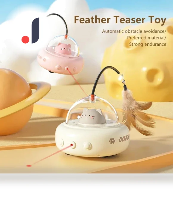 Smart Teaser for Cats — Feathers, Darling Women Boutique D