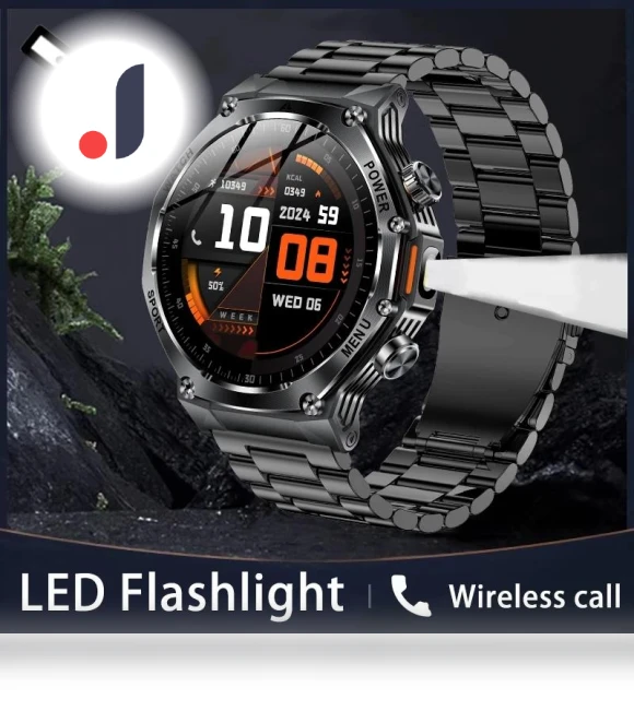 Smart Watch with Bluetooth Call and LED Flashlight — Wearable Accessories, SACOSDING
