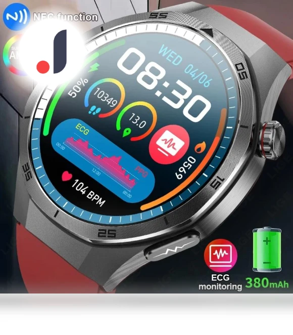 Smart Watch with ECG AMOLED Display — Smartwatches, SACOSDING