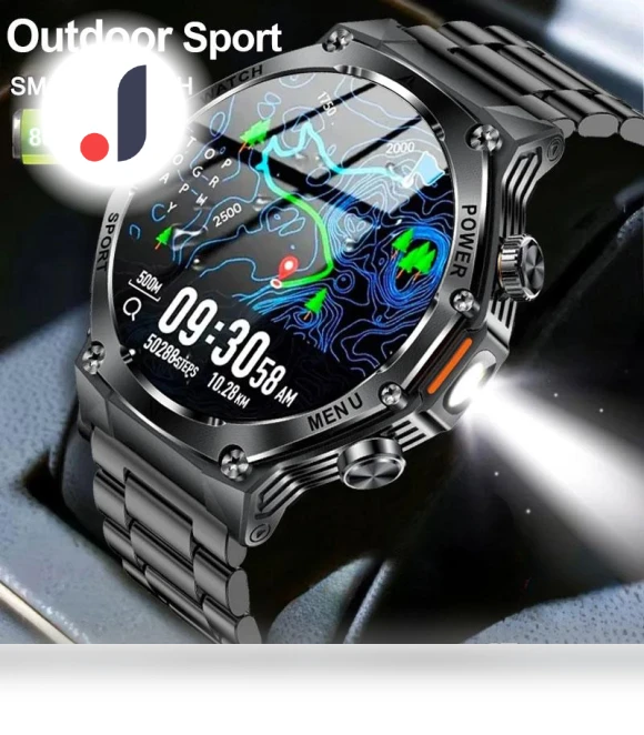 Smart Watch with LED Flashlight — Smartwatches, SACOSDING