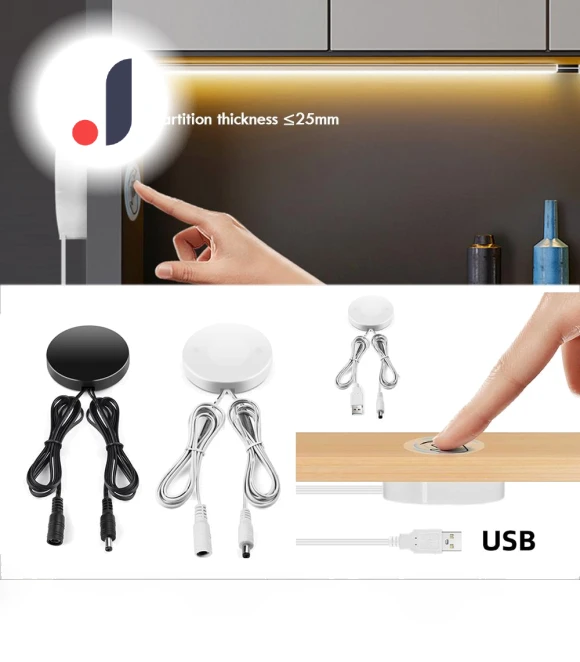 Split Touch Switch Light for Closet — Tap Lights, JOHO
