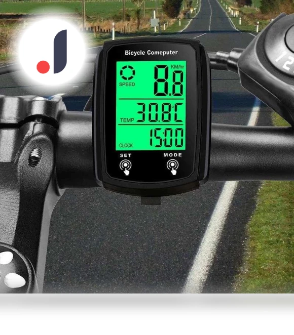 Touchscreen Bicycle Wired Code Counter — Speedometers, Male Friends