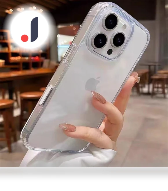 Transparent Acrylic Phone Case with AI Camera Button — Phone Accessories, BC Electrical Appliances