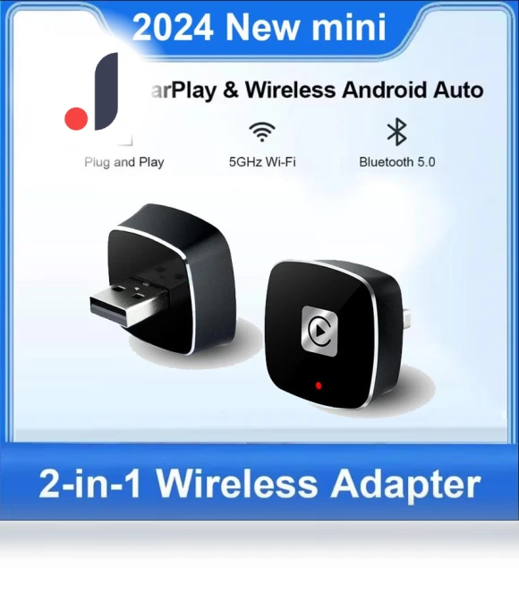 Wireless Carplay Adapter for Android iPhone Auto 2 in 1 — Phone Accessories, JOHO - CarGear