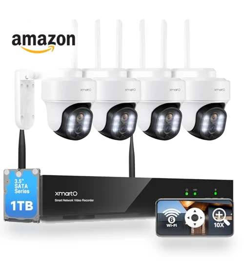10X Zoom WiFi6 Security Camera System — Security Cameras, xmartO