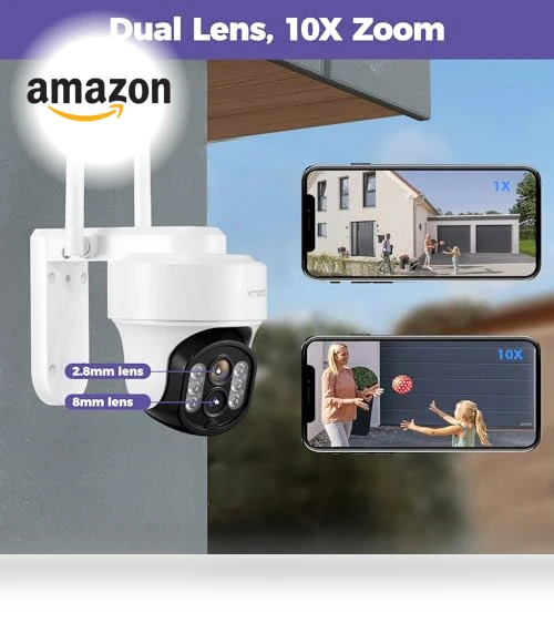 10X Zoom WiFi6 Security Camera System — Security Cameras, xmartO