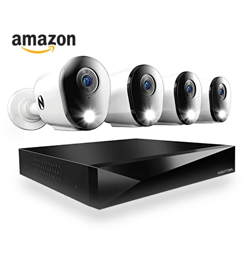 2-Way Audio 12 Channel DVR Video Home Security Camera System — Smart Home Security, Night Owl
