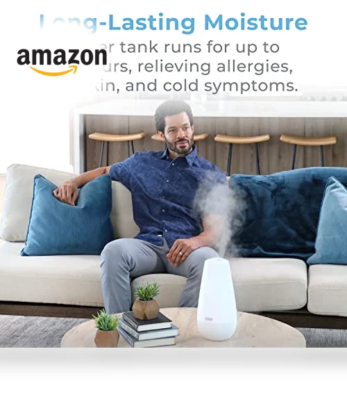 3-in-1 Cool Mist Humidifier, Essential Oil Diffuser & Mood Light — Air Moisturizers, Pure Enrichment