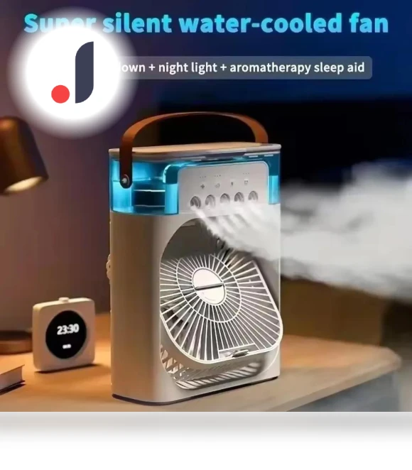 3 in 1 Smart Healthy Fan Light Emitting Diode Night Light Portable Humidifier — Air Moisturizers, inne
