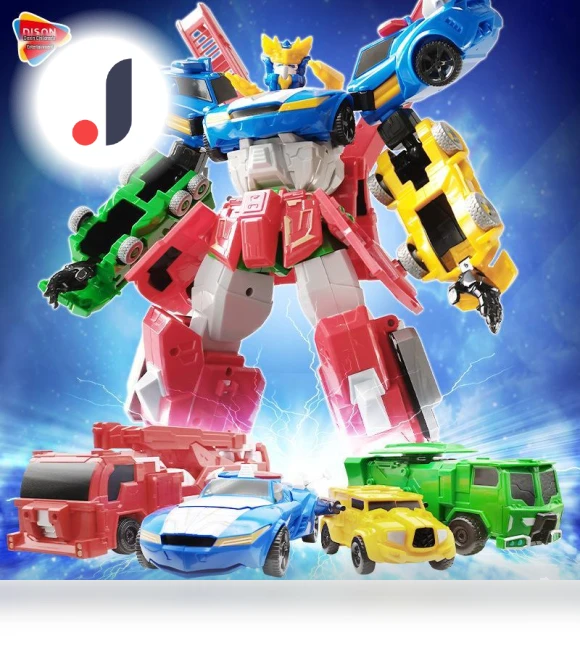 4-in-1 Robot Vehicle Model Educational Toy — Construction Kits, Super Go