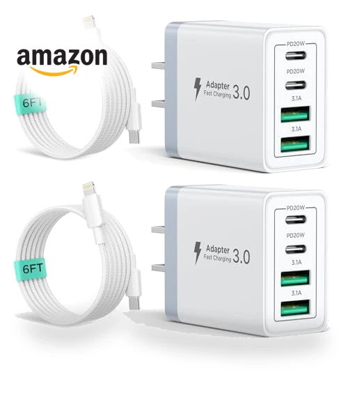 40W 4-Port USB C Fast Charger Block — Chargers, CHONGZHENG (HK)CO. ,LIMITED