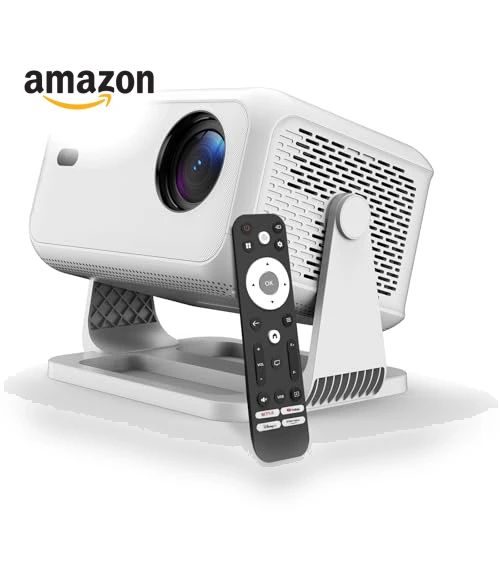 4K Smart Projector with WiFi and Bluetooth — Home Theater Projectors, NRKDUBQ