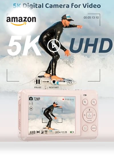 5K Digital Camera — Compact Digital Cameras, Ruwaqart