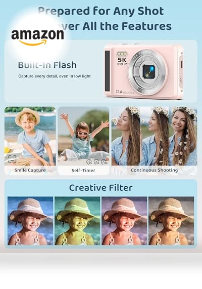 5K Digital Camera — Compact Digital Cameras, Ruwaqart