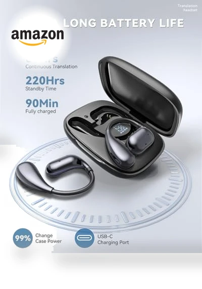AI Language Translator Earbuds — Language Translators, EAKKOR