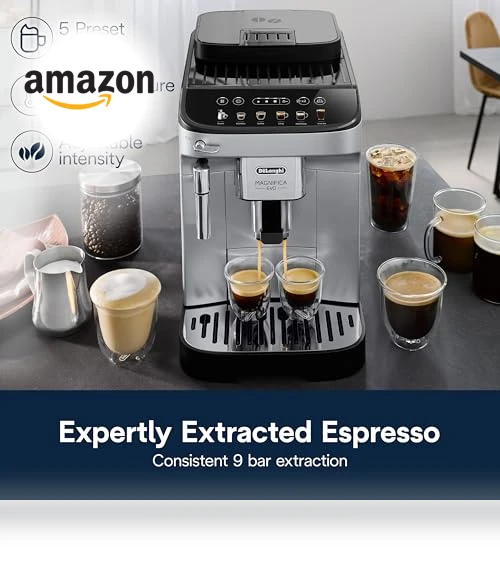 Automatic Espresso & Coffee Machine with Manual Milk Frother — Coffee & Espresso Combos, De'Longhi