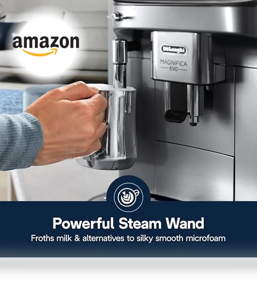Automatic Espresso & Coffee Machine with Manual Milk Frother — Coffee & Espresso Combos, De'Longhi