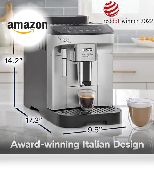 Automatic Espresso & Coffee Machine with Manual Milk Frother — Coffee & Espresso Combos, De'Longhi