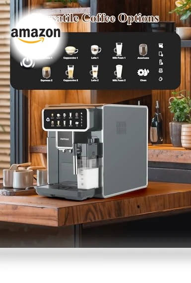 Automatic Espresso Machine with Grinder and Milk Frother — Coffee & Espresso Combos, Chef Robot
