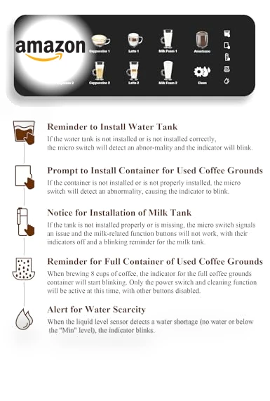 Automatic Espresso Machine with Grinder and Milk Frother — Coffee & Espresso Combos, Chef Robot