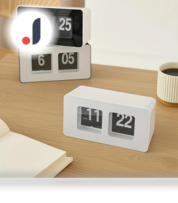 Automatic Flip Alarm Clock with Silent Mechanism — Clocks, Houspace
