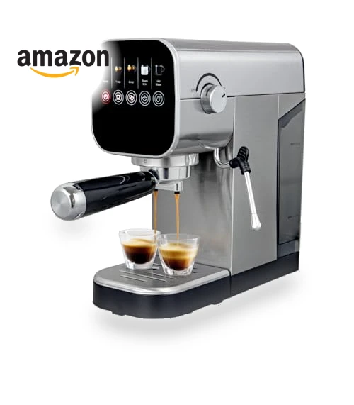Compact Espresso Coffee Machine with Milk Frother — Coffee & Espresso Combos, ChefAidPower