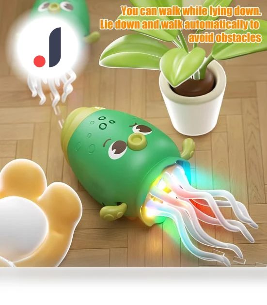 Electric Octopus Toy with LED Lights — Interactive Learning Devices, Kitty Cat House