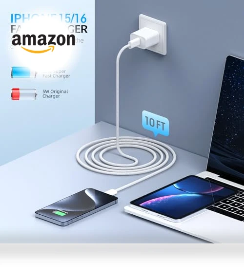 Fast Charging USB C Cable and Wall Charger Combo — Chargers, SpeedScope