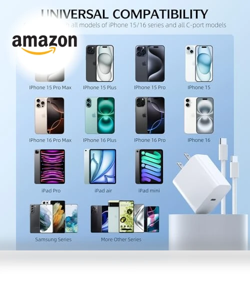 Fast Charging USB C Cable and Wall Charger Combo — Chargers, SpeedScope