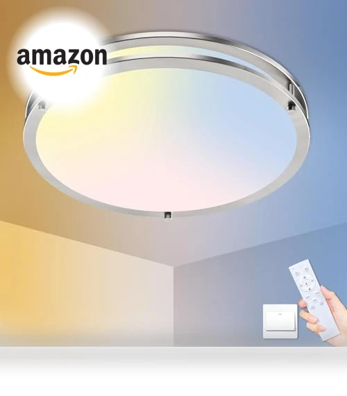 Flush Mount Ceiling Lights with Remote — Overhead Lighting, libtit