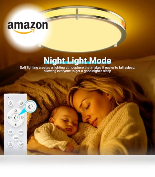 Flush Mount Ceiling Lights with Remote — Overhead Lighting, libtit