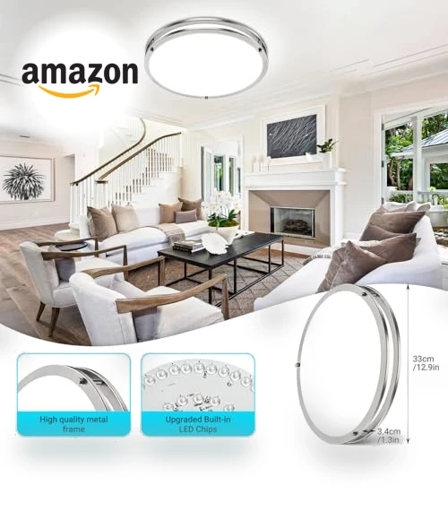 Flush Mount Ceiling Lights with Remote — Overhead Lighting, libtit