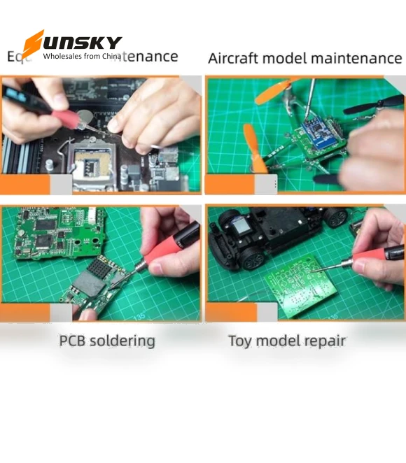 Intelligent Precision Aluminum Alloy Soldering Iron With Light — Stations