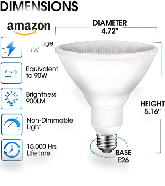 LED Flood Light Bulb — Outdoor Security & Flood Lighting, ENERGETIC SMARTER LIGHTING