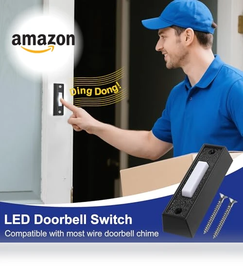 Lighted Doorbell Button — Push Buttons, AUGHOA