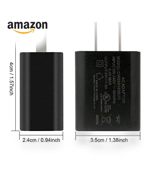 Micro USB Wall Charger with 5ft Power Cord — Charging Solutions, Dericam