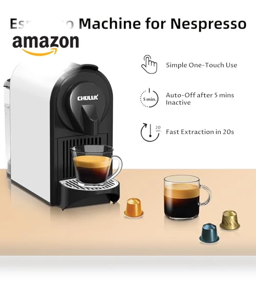 Mini Espresso Machine for Nespresso Original Capsules — Coffee & Espresso Combos, CHULUX