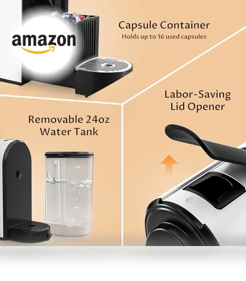 Mini Espresso Machine for Nespresso Original Capsules — Coffee & Espresso Combos, CHULUX