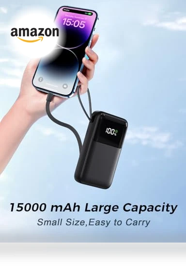 Portable Charger with Built in Cable — Mobile Power Solutions, Anshi Shengying (Shenzhen) Technology Co., Ltd.