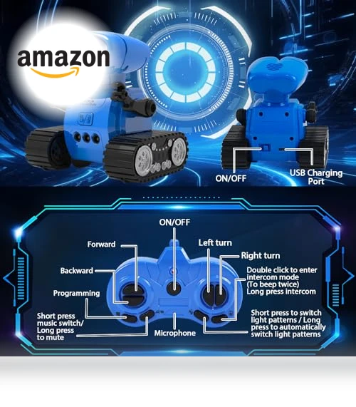 Rechargeable RC Robot with Gesture Sensing — Interactive Figures & Robots, SEFCVTC