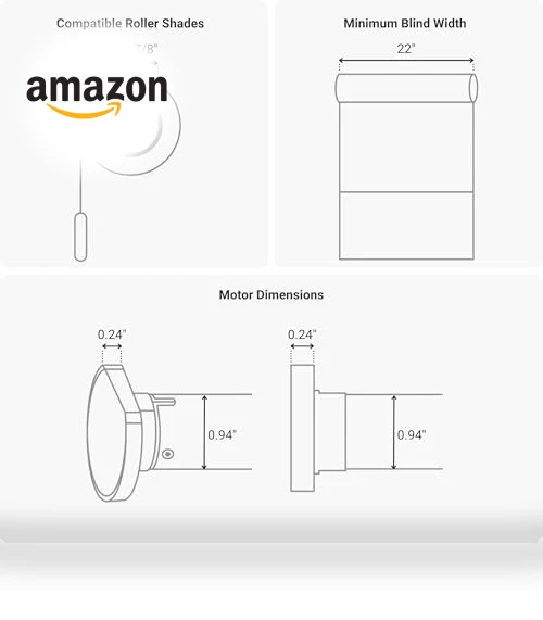 Retrofit Motorized Roller Shade Kit — Roller, PROGRESSIVE AUTOMATIONS